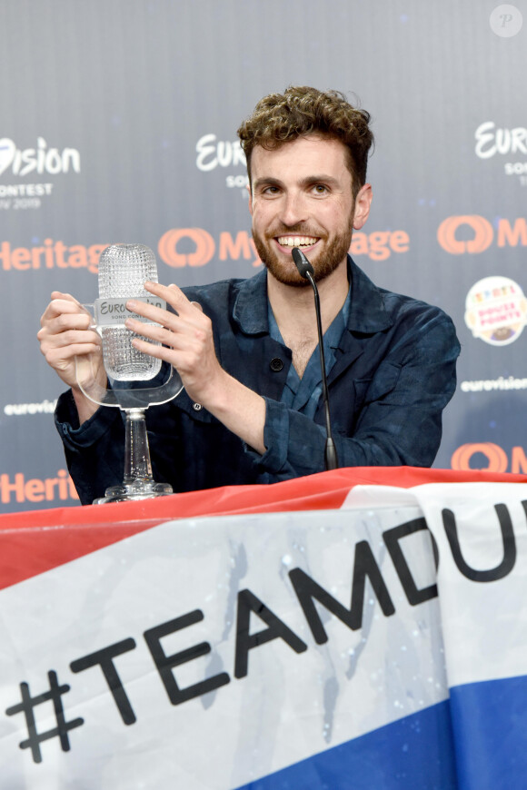 Eurovision 2019 : Victoire du favori venu des Pays-Bas Duncan Laurence, le 18 mai 2019 © Persona Stars via Zuma/Bestimage