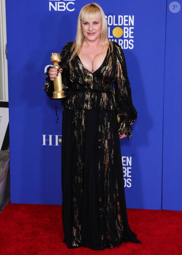 Patricia Arquette à la 77ème cérémonie annuelle des Golden Globe Awards au Beverly Hilton Hotel à Los Angeles le 5 janvier 2020.