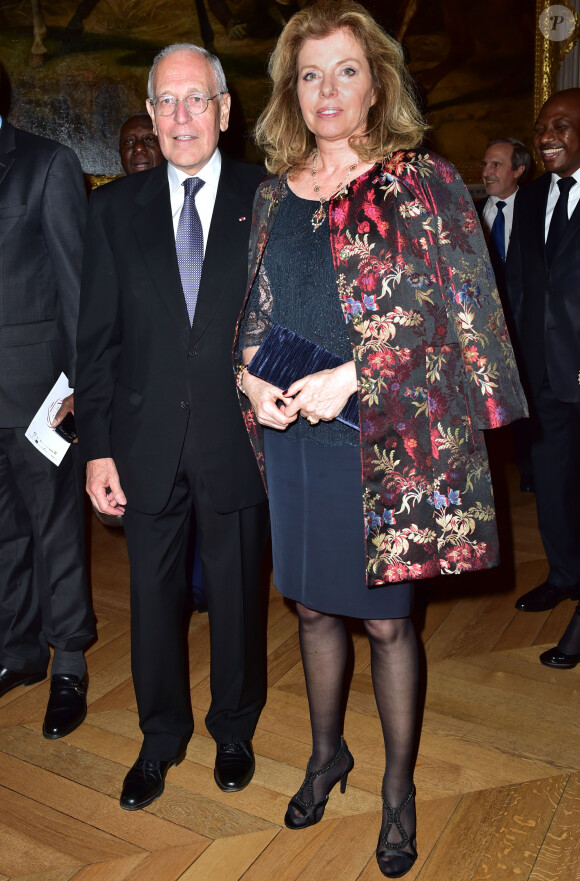 Patrick Le Lay et sa femme Dominique au dîner Goût de / Good France pour célébrer la gastronomie française au Château de Versailles le 19 mars 2015.