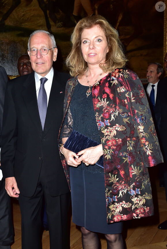 Patrick Le Lay et sa femme Dominique au dîner Goût de / Good France pour célébrer la gastronomie française au Château de Versailles le 19 mars 2015.