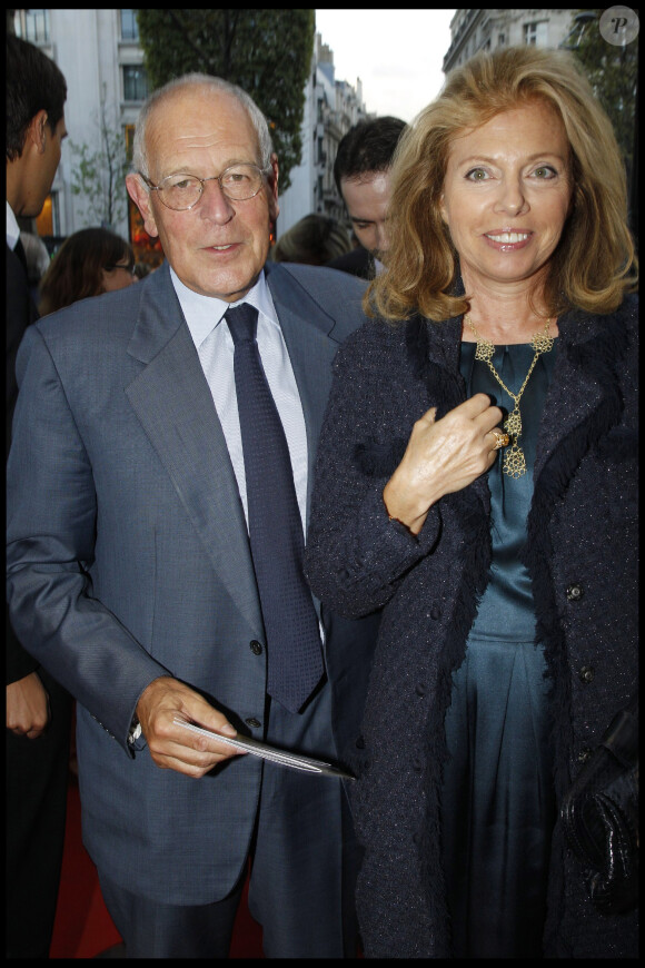 Patrick Le Lay et sa femme Dominique au gala de la Fondation Pompidou avec la projection du film The Lady à Paris le 13 septembre 2011.