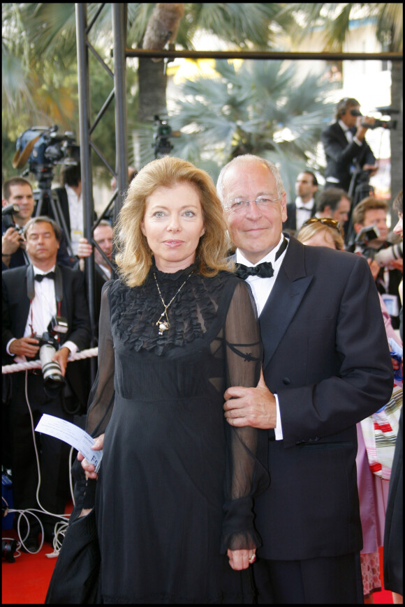 Patrick Le Lay et sa femme Dominique au 60e Festival de Cannes en mai 2007 lors de la projection du film No Country for Old Men.