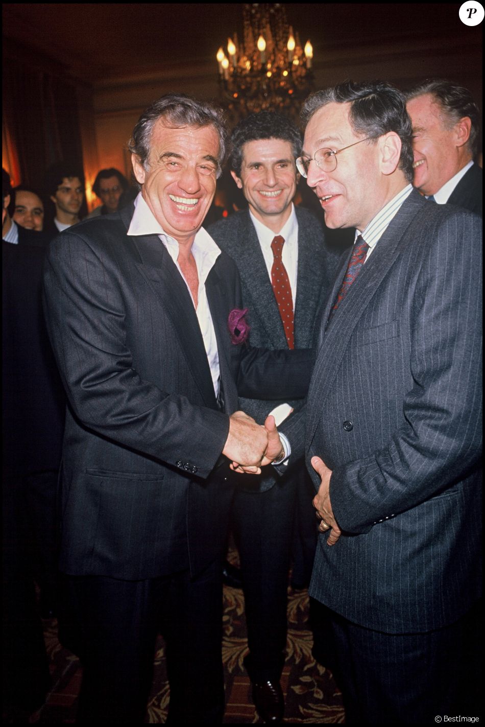 Jean-Paul Belmondo et Patrick Le Lay (au centre, Claude ...