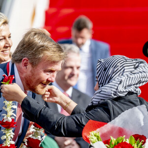 Le roi Willem-Alexander des Pays-Bas et la reine Maxima des Pays-Bas à leur arrivée à l'aéroport Halim Perdanakusuma de Jakarta, le 9 mars 2020.