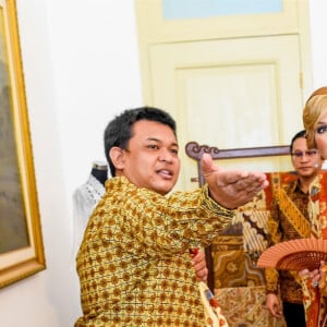 Le roi Willem-Alexander et la reine Maxima des Pays-Bas ont été accueillis par le président Joao Widodo et sa femme Iriana au palais présidentiel de Jakarta, à l'occasion d'un voyage officiel en Indonésie, le 10 mars 2020.