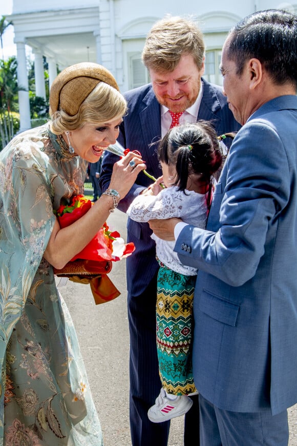 Le roi Willem-Alexander et la reine Maxima des Pays-Bas ont été accueillis par le président Joao Widodo et sa femme Iriana au palais présidentiel de Jakarta, à l'occasion d'un voyage officiel en Indonésie. Le 10 mars 2020  King Willem-Alexander and Queen Maxima of The Netherlands are welcomed by President Jcand his wife Iriana Widodo with an official welcome ceremony at the Presidential Palace in Jakarta, Indonesia, 10 March 2020. The Dutch King and Queen are in Indonesia for their 4 day State Visit.10/03/2020 - Jakarta
