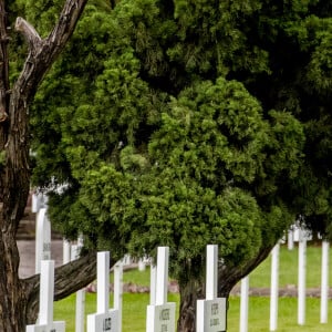 Le roi Willem-Alexander et la reine Maxima des Pays-Bas lors d'une cérémonie commémorative au cimetière Menteng Pulo à Jakarta, à l'occasion d'un voyage officiel en Indonésie. Le 10 mars 2020  King Willem-Alexander and Queen Maxima of The Netherlands during a wreath laying ceremony at the Dutch remembrance field Menteng Pulo in Jakarta, Indonesia, 10 March 2020. The Dutch King and Queen are in Indonesia for their 4 day State Visit. Photo: Patrick van Katwijk/BSR Agency10/03/2020 - Jakarta