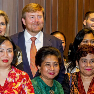 Le roi Willem-Alexander et la reine Maxima des Pays-Bas reçus par la Dutch Society in Indonesia à Jakarta, à l'occasion d'un voyage officiel en Indonésie. Le 10 mars 2020  King Willem-Alexander and Queen Maxima of The Netherlands during the meeting with the Dutch Society in Indonesia at the Erasmus House in Jakarta, Indonesia, 10 March 2020. The Dutch King and Queen are in Indonesia for their 4 day State Visit.10/03/2020 - Jakarta