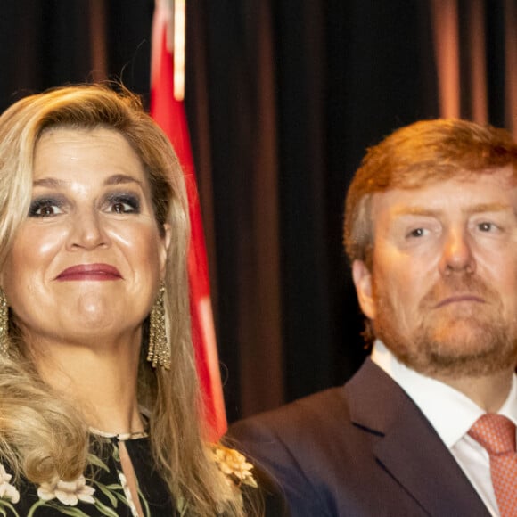 Le roi Willem-Alexander et la reine Maxima des Pays-Bas reçus par la Dutch Society in Indonesia à Jakarta, à l'occasion d'un voyage officiel en Indonésie. Le 10 mars 2020  King Willem-Alexander and Queen Maxima of The Netherlands during the meeting with the Dutch Society in Indonesia at the Erasmus House in Jakarta, Indonesia, 10 March 2020. The Dutch King and Queen are in Indonesia for their 4 day State Visit.10/03/2020 - Jakarta