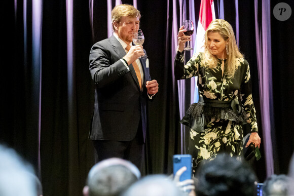 Le roi Willem-Alexander et la reine Maxima des Pays-Bas reçus par la Dutch Society in Indonesia à Jakarta, à l'occasion d'un voyage officiel en Indonésie. Le 10 mars 2020  King Willem-Alexander and Queen Maxima of The Netherlands during the meeting with the Dutch Society in Indonesia at the Erasmus House in Jakarta, Indonesia, 10 March 2020. The Dutch King and Queen are in Indonesia for their 4 day State Visit.10/03/2020 - Jakarta