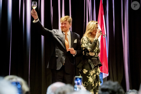 Le roi Willem-Alexander et la reine Maxima des Pays-Bas reçus par la Dutch Society in Indonesia à Jakarta, à l'occasion d'un voyage officiel en Indonésie. Le 10 mars 2020  King Willem-Alexander and Queen Maxima of The Netherlands during the meeting with the Dutch Society in Indonesia at the Erasmus House in Jakarta, Indonesia, 10 March 2020. The Dutch King and Queen are in Indonesia for their 4 day State Visit.10/03/2020 - Jakarta