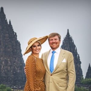 Le roi Willem-Alexander et la reine Maxima des Pays-Bas en visite au temple Prambanan Complex à Yogyakarta, à l'occasion d'un voyage officiel de 4 jours en Indonésie. Le 11 mars 2020  King Willem-Alexander and Queen Maxima of The Netherlands visit the Prambanan Temple Complex in Yogyakarta in Indonesia, 11 March 2020. The Dutch King and Queen are in Indonesia for their 4 day State Visit.11/03/2020 - Yogyakarta