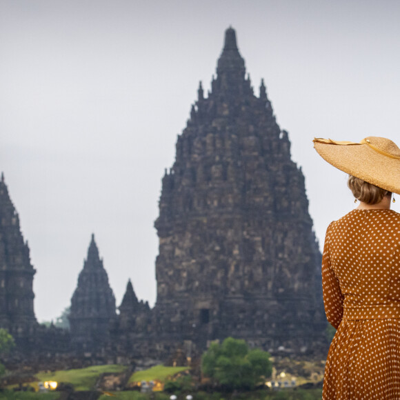 Le roi Willem-Alexander et la reine Maxima des Pays-Bas en visite au temple Prambanan Complex à Yogyakarta, à l'occasion d'un voyage officiel de 4 jours en Indonésie. Le 11 mars 2020  King Willem-Alexander and Queen Maxima of The Netherlands visit the Prambanan Temple Complex in Yogyakarta in Indonesia, 11 March 2020. The Dutch King and Queen are in Indonesia for their 4 day State Visit.11/03/2020 - Yogyakarta