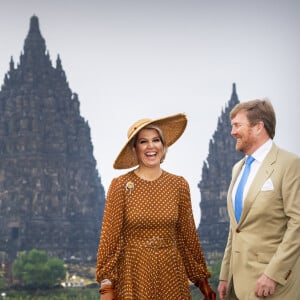 Le roi Willem-Alexander et la reine Maxima des Pays-Bas en visite au temple Prambanan Complex à Yogyakarta, à l'occasion d'un voyage officiel de 4 jours en Indonésie. Le 11 mars 2020  King Willem-Alexander and Queen Maxima of The Netherlands visit the Prambanan Temple Complex in Yogyakarta in Indonesia, 11 March 2020. The Dutch King and Queen are in Indonesia for their 4 day State Visit.11/03/2020 - Yogyakarta