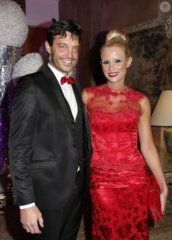 Elodie Gossuin et son mari Bertrand Lacherie - 38ème édition de la cérémonie des Best au Salon Hoche à Paris le 15 décembre 2014.