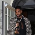 Tristan Thompson est allé diner au restautant Madeo dans le quartier de Beverly Hills à Los Angeles, le 16 avril 2019