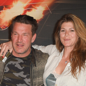 Benjamin Castaldi et sa femme Aurore Aleman - Avant-première du film "Taxi 5" au cinéma le Grand Rex à Paris, France, le 8 avril 2018. © Coadic Guirec/Bestimage