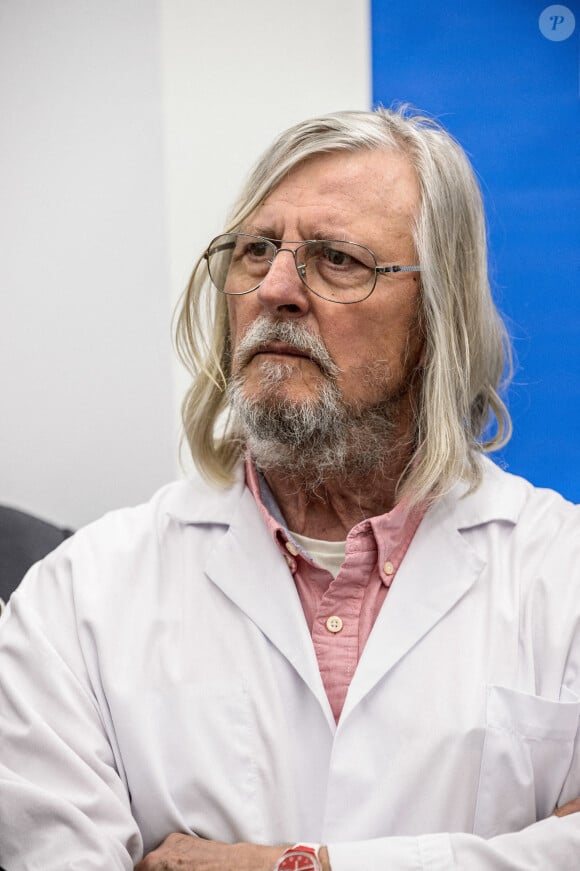 Didier Raoult à l'Institut Hospitalo-Universitaire Méditerranée Infection, à Marseille, mars 2020.