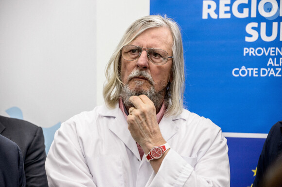 Didier Raoult à l'Institut Hospitalo-Universitaire Méditerranée Infection, à Marseille, mars 2020.