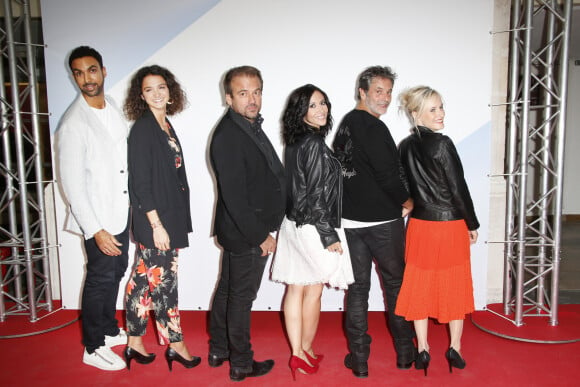 Joakim Latzko, Pauline Bression, Stéphane Henon, Fabienne Carat, Avy Marciano, Lara Menini de plus Belle La Vie - Photocall lors du 19ème Festival de la Fiction TV de La Rochelle © Christophe Aubert via Bestimage