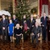 La famille royale de Belgique lors du traditionnel concert de Noël au palais à Bruxelles le 18 décembre 2019.