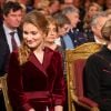 Le roi Philippe de Belgique, la reine Mathilde de Belgique et la princesse Elisabeth de Belgique - Concert de Noël en présence de la famille royale au palais à Bruxelles le 18 décembre 2019.