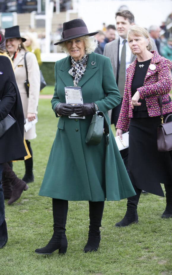 Camilla Parker Bowles, duchesse de Cornouailles - La famille royale lors des courses de chevaux du festival de Cheltenham le 11 mars 2020.