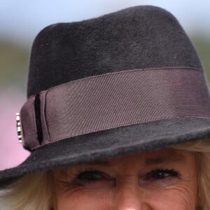 Camilla Parker Bowles, duchesse de Cornouailles arrive au festival de Cheltenham à l'hippodrome de Cheltenham le 11 mars 2020.