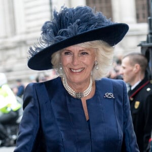 Camilla Parker Bowles, duchesse de Cornouailles - La famille royale d'Angleterre lors de la cérémonie du Commonwealth en l'abbaye de Westminster à Londres, le 9 mars 2020.