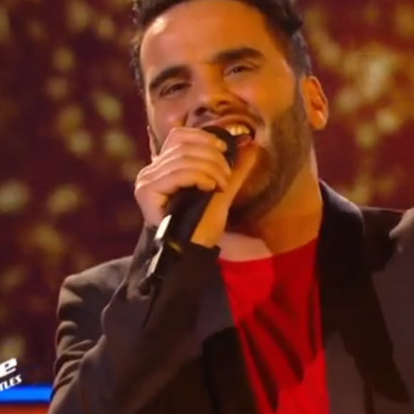 Sarah et Faiz lors des battles de "The Voice 2020" - Talents de l'équipe de Amel Bent. Émission du samedi 28 mars 2020, TF1