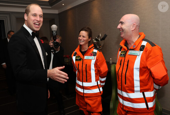 Le prince William au gala de charité de l'association London Air Ambulance à Rosewood, le 7 novembre 2019, pour les 30 ans de l'organisme.