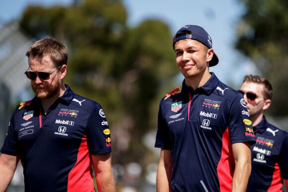 Alexander Albon, Red Bull Racing lors de la préparation du Grand prix de Formule 1 à Melbourne, Australie, le 11 mars 2020. © Motorsport Images/Panoramic/Bestimage