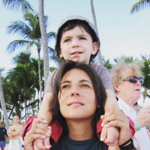 Estelle Denis souhaite un joyeux anniversaire à son fils Merlin, 12 ans, sur Instagram. Le 25 juillet 2019.
