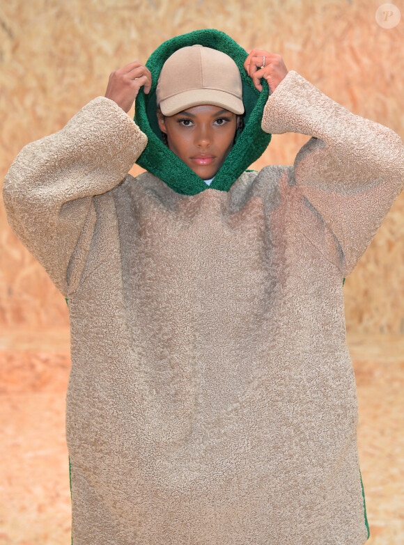 Tina Kunakey (Cassel) - People au défilé Lacoste collection prêt-à-porter Automne/Hiver 2020-2021 lors de la Fashion Week à Paris, le 3 mars 2020. © Veeren Ramsamy-Christophe Clovis /Bestimage