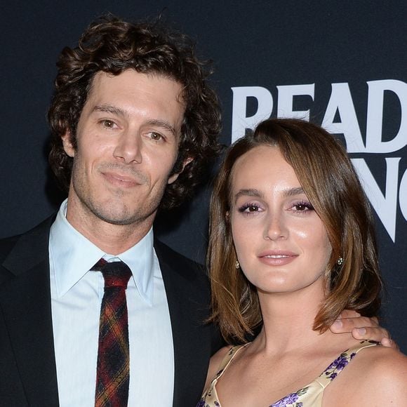 Adam Brody et sa femme Leighton Meester à la première du film "Ready or Not" au cinéma ArcLight à Los Angeles, Californie, Etats-Unis, le 19 août 2019.