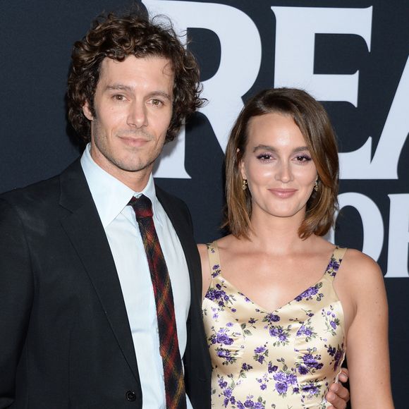 Adam Brody et sa femme Leighton Meester à la première du film "Ready or Not" au cinéma ArcLight à Los Angeles, Californie, Etats-Unis, le 19 août 2019.