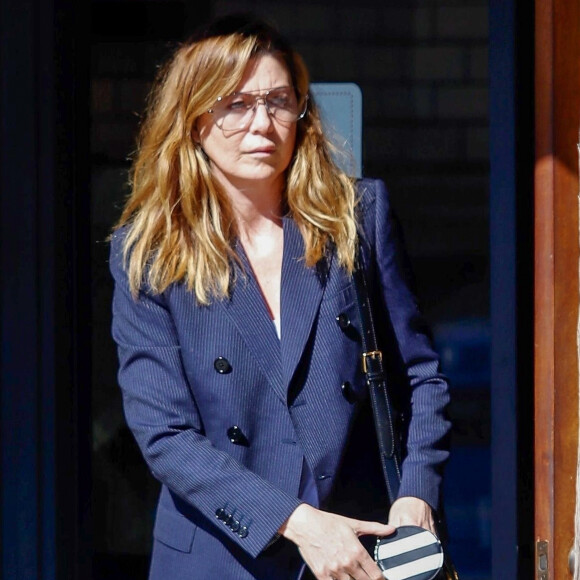 Exclusif - Ellen Pompeo est allée acheter des glaces chez McConnell dans le quartier de Studio City à Los Angeles, le 7 février 2020