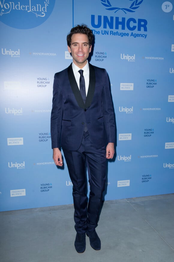Mika - L'événement caritatif annuel du UNHCR (Haut Commissariat des Nations unies pour les réfugiés), s'adresse aux entreprises, fondations et principaux donateurs italiens qui soutiennent le travail de l'agence des Nations Unies pour les réfugiés, au centre culturel Frigoriferi Milanesi S.P.A, à Milan, Italie, le 9 novembre 2017.