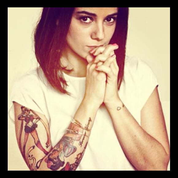 Alizée et ses tatouages, en 2013.