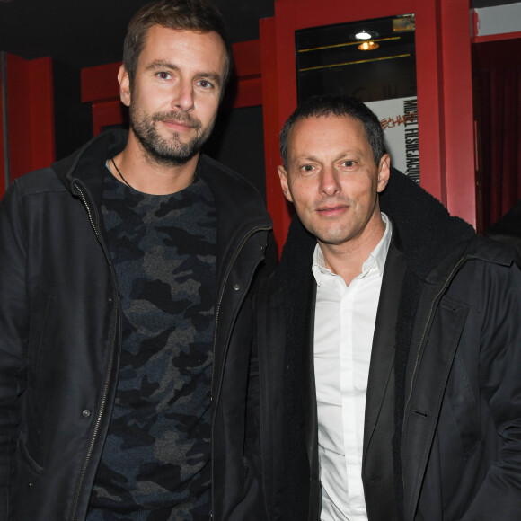 Exclusif - François Roelants et son mari Marc-Olivier Fogiel - People au concert de Dave à Bobino à Paris le 18 novembre 2019. © Coadic Guirec/Bestimage