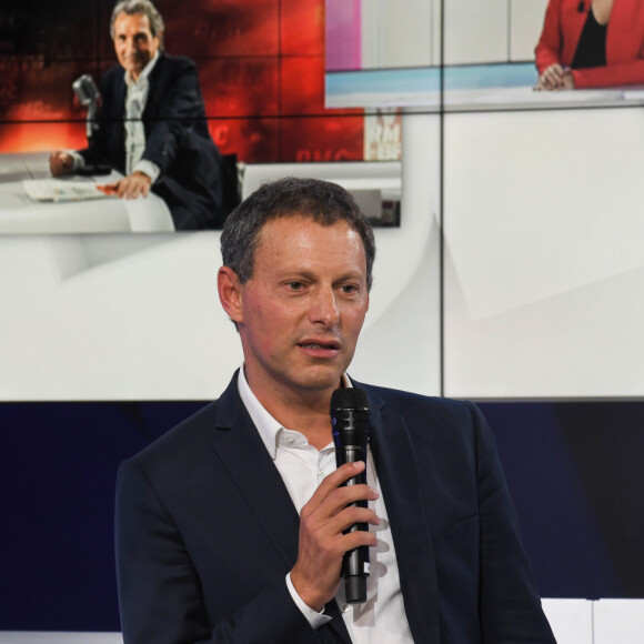 Marc-Olivier Fogiel, PDG de BFMTV - Conférence de presse de rentrée de BFMTV à Paris le 5 septembre 2019. © Guirec Coadic / Bestimage