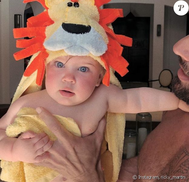 Ricky Martin pose avec sa fille Lucia, sur Instagram, le 11 décembre 2019