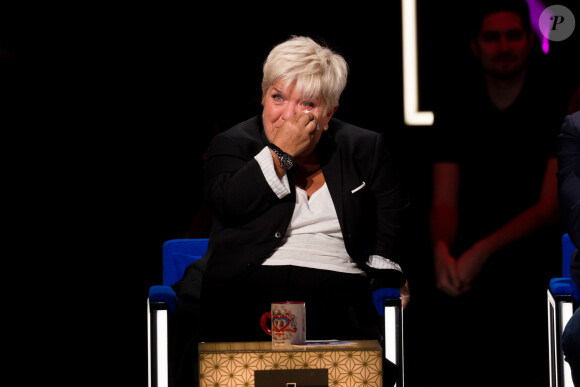 Exclusif - Mimie Mathy - Enregistrement de l'émission "La Boîte à secrets 4" à Paris, présentée par F.Bollaert, et diffusée le 10 avril sur France 3. Le 23 janvier 2020 © Tiziano Da Silva / Bestimage