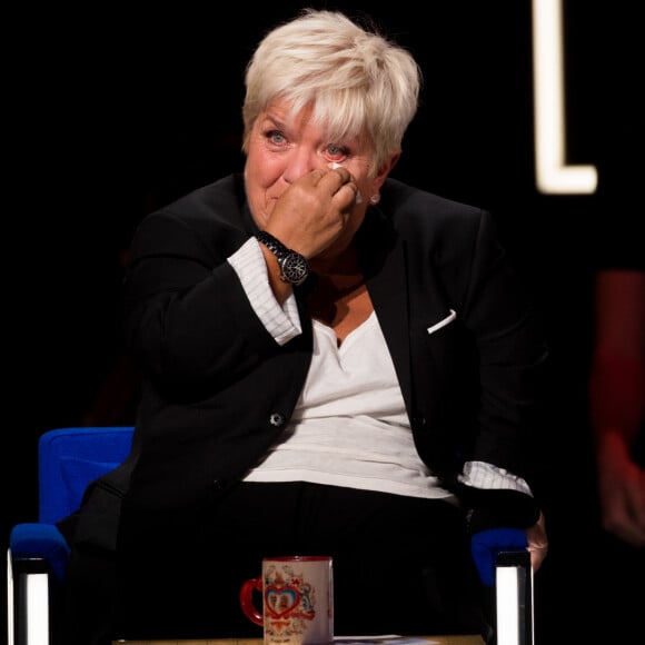 Exclusif - Mimie Mathy - Enregistrement de l'émission "La Boîte à secrets 4" à Paris, présentée par F.Bollaert, et diffusée le 10 avril sur France 3. Le 23 janvier 2020 © Tiziano Da Silva / Bestimage