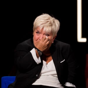 Exclusif - Mimie Mathy - Enregistrement de l'émission "La Boîte à secrets 4" à Paris, présentée par F.Bollaert, et diffusée le 10 avril sur France 3. Le 23 janvier 2020 © Tiziano Da Silva / Bestimage