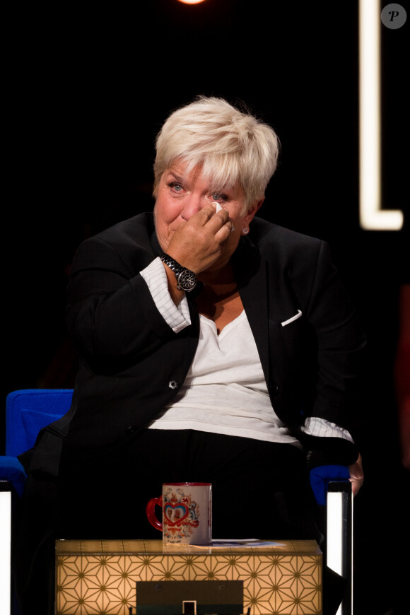 Exclusif - Mimie Mathy - Enregistrement de l'émission "La Boîte à secrets 4" à Paris, présentée par F.Bollaert, et diffusée le 10 avril sur France 3. Le 23 janvier 2020 © Tiziano Da Silva / Bestimage