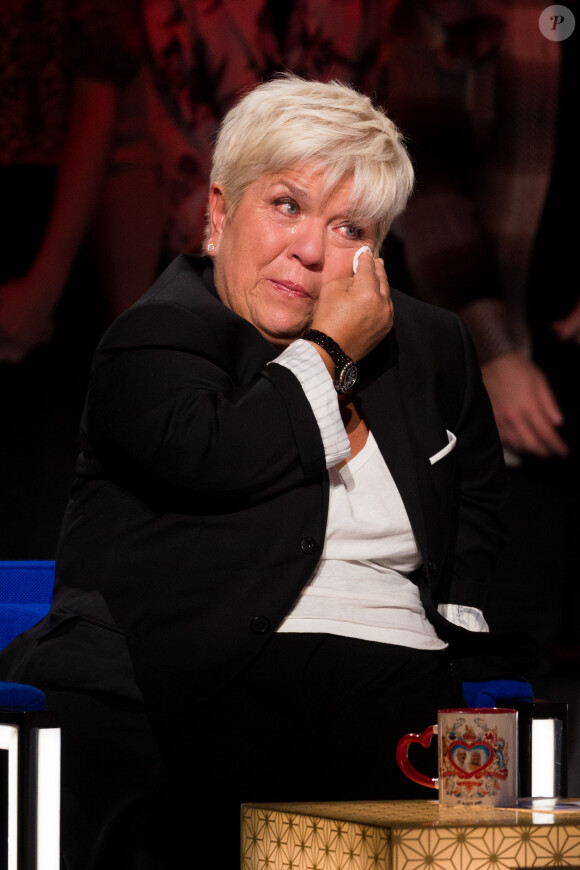 Exclusif - Mimie Mathy - Enregistrement de l'émission "La Boîte à secrets 4" à Paris, présentée par F.Bollaert, et diffusée le 10 avril sur France 3. Le 23 janvier 2020 © Tiziano Da Silva / Bestimage