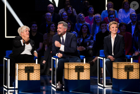 Exclusif - Mimie Mathy, Olivier Minne, Sheila - Enregistrement de l'émission "La Boîte à secrets 4" à Paris, présentée par F.Bollaert, et diffusée le 10 avril sur France 3. Le 23 janvier 2020 © Tiziano Da Silva / Bestimage