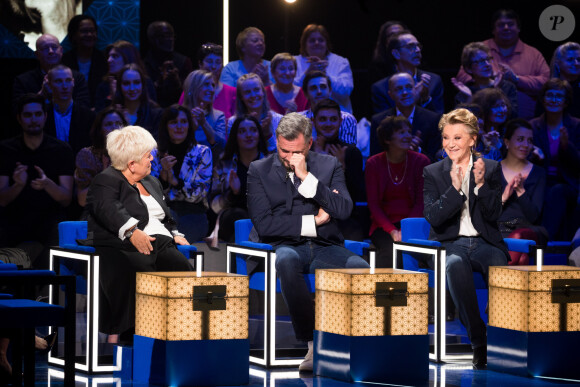 Exclusif - Mimie Mathy, Olivier Minne, Sheila - Enregistrement de l'émission "La Boîte à secrets 4" à Paris, présentée par F.Bollaert, et diffusée le 10 avril sur France 3. Le 23 janvier 2020 © Tiziano Da Silva / Bestimage
