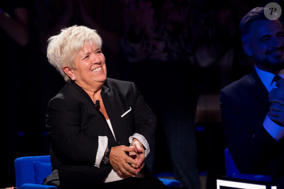 Exclusif - Mimie Mathy, Olivier Minne - Enregistrement de l'émission "La Boîte à secrets 4" à Paris, présentée par F.Bollaert, et diffusée le 10 avril sur France 3. Le 23 janvier 2020 © Tiziano Da Silva / Bestimage